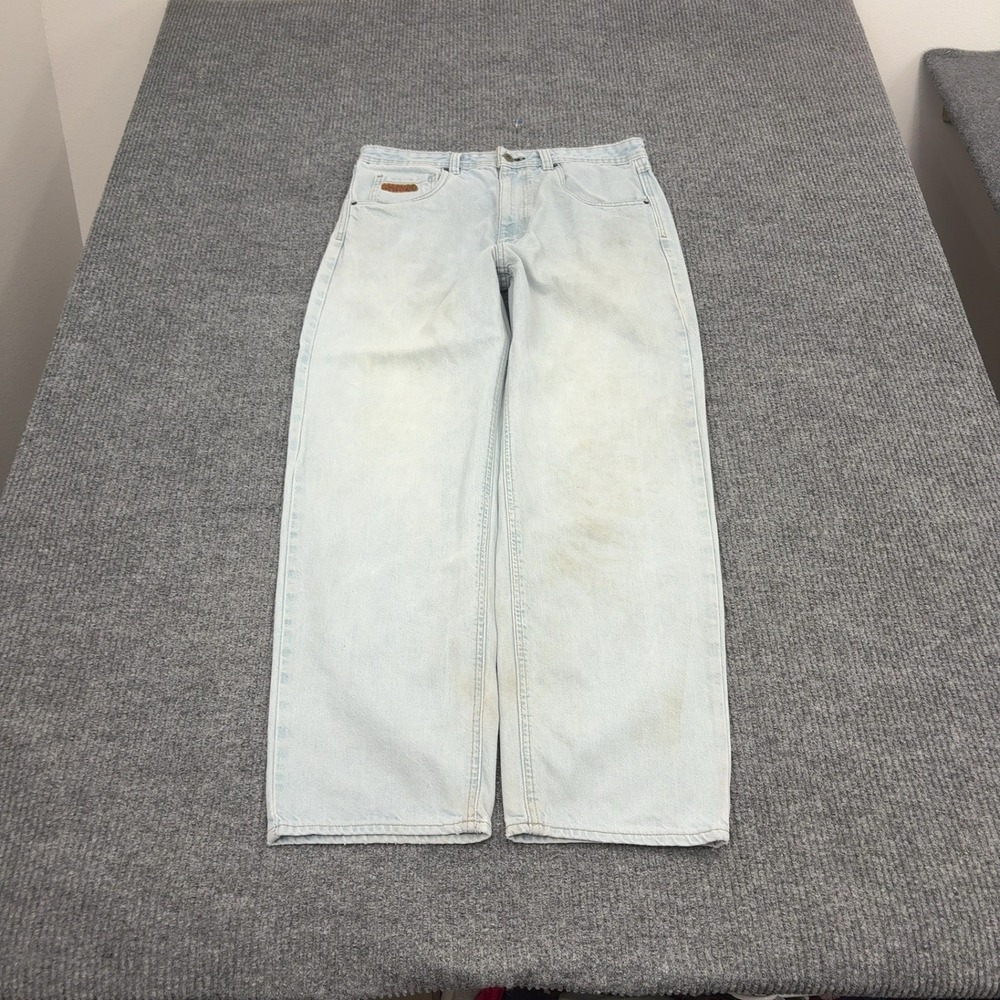 Empyre Jeans Mens 32 Light Blue Cotton Relaxed Fit Skater Streetwear Style